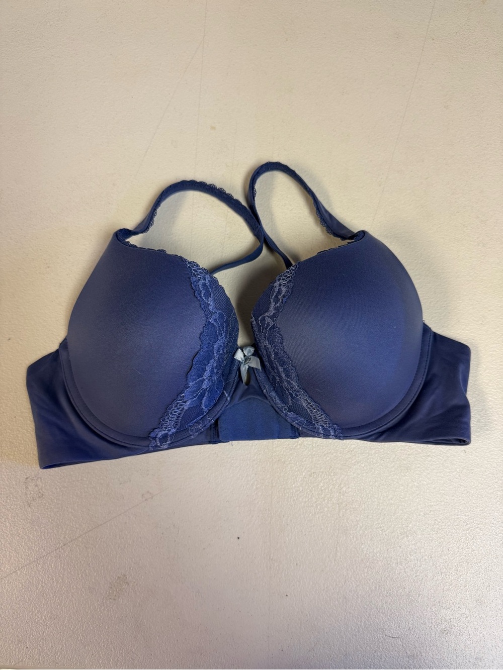 Victoria's Secret Navy Lace-Trim Push-Up Bra
